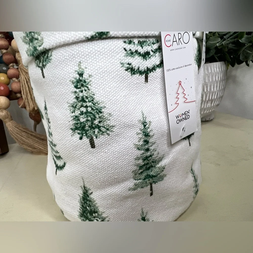 Brand New-Caro Home Set of 5 Washcloths in Canvas Bucket